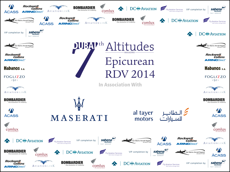 Bâche mur sponsors Epicurean RDV Dubaï 2014